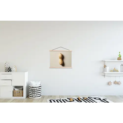 Pinda - Ruw - Beige textielposter latten blank klein -kinderkamer