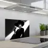 Vrouw - Wijn - Chic keuken achterwand spatscherm klein -3d_schuin