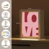 Love - Rood - Blokletters Light Box met kabel (Tafellamp) klein -USP_DE