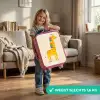 Giraffe - Dier - Kleurrijk Kinderkoffer - Roze klein -sfeer2_NL