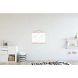 Minimalistisch - Wit - Grijze aders textielposter latten blank klein 122 -kinderkamer