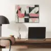 Roze - Abstract - Aesthetic - Modern - Vormen PET vilt klein -sfeer5