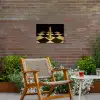 Koningin - Schaakstuk - Geblokt - Goud Tuinposter op houten frame 2 cm dik klein -sfeer3