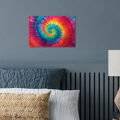 Regenboogkleuren - Tie dye - poster papier klein -sfeer2