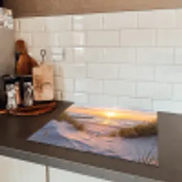 Strand - Zonsondergang - Natuur - Landschap Inductie beschermer vinyl 3mm middel -sfeer3