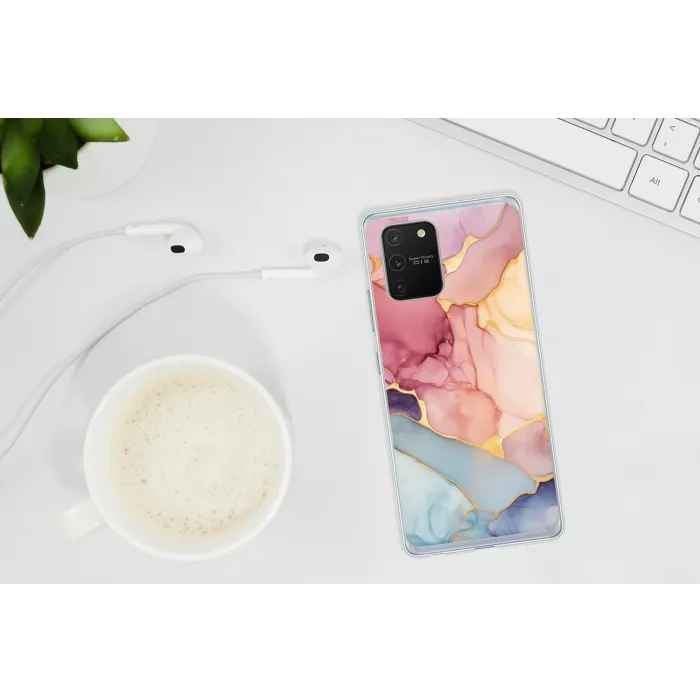 Marmer - Kleurrijk Telefoonhoesje Samsung Galaxy S10 Lite klein -oordopS10Lite