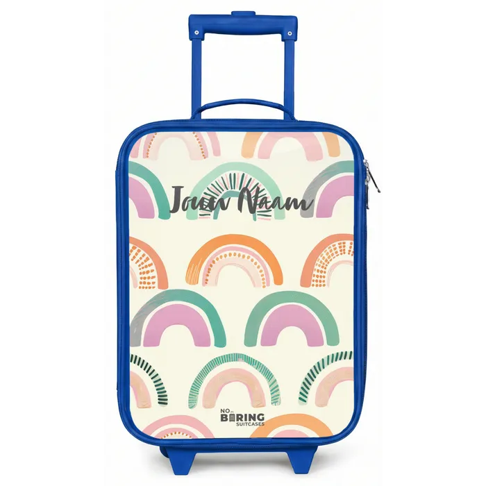 Regenbogen Kinderkoffer - Blauw klein -zz3dotto