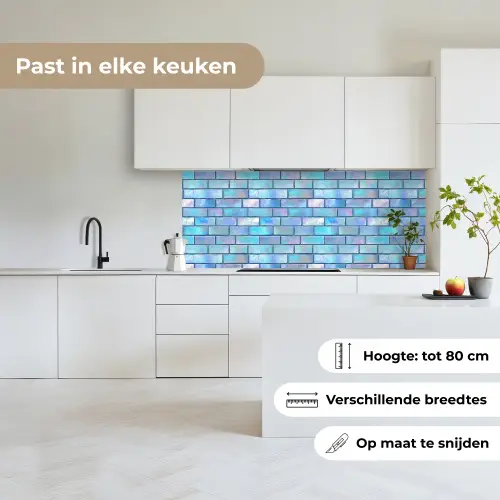 Blauw - Glans - Muur keuken achterwand 2 middel 871 -sfeer4_NL