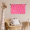 Panter - Rood - Roze Wandkleed katoen klein 269 -wsfeer5_kind