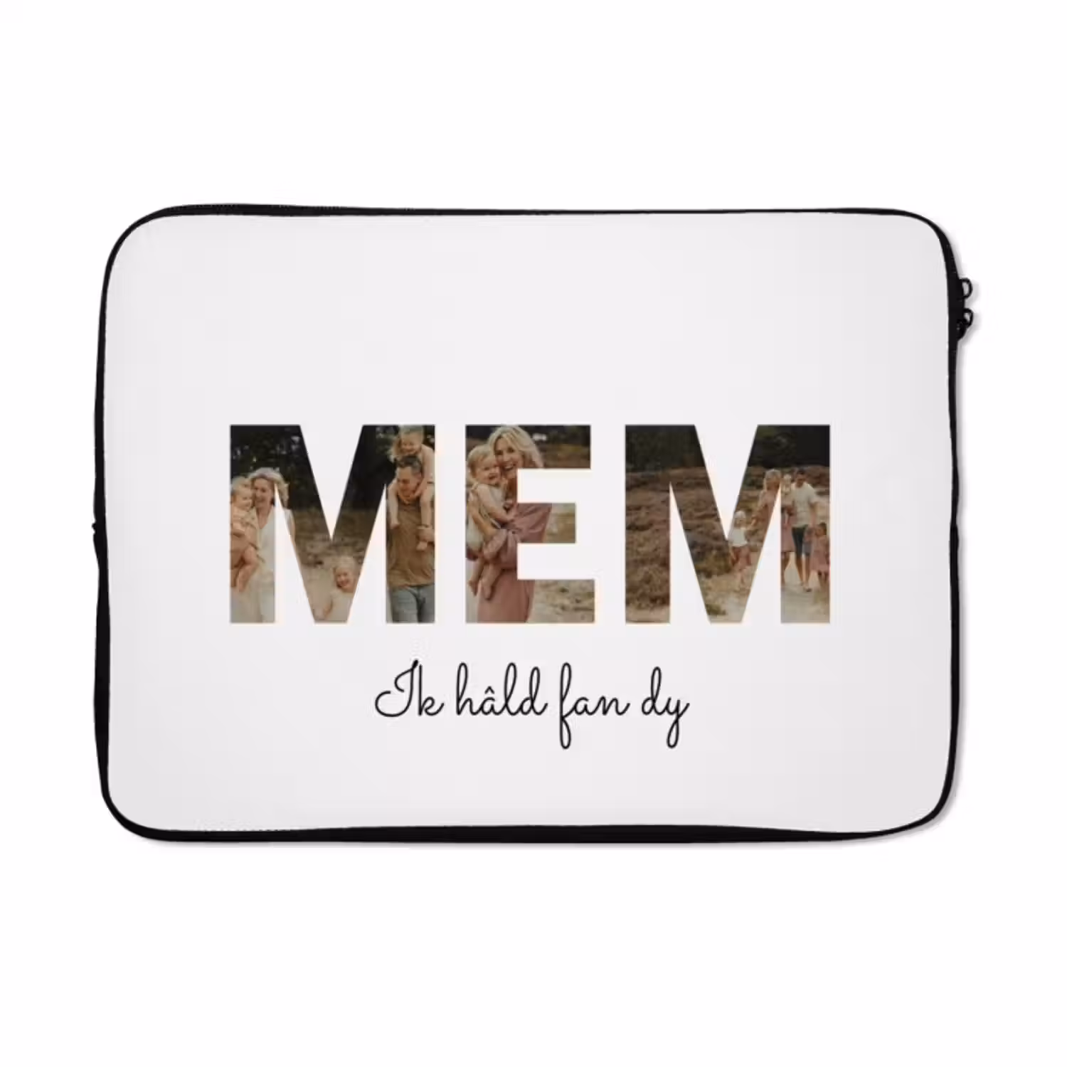 Gepersonaliseerde laptophoes - Mem - Lettercollage