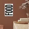Food - Zwart - Wit - Decoratie aluminium wit klein -sfeer4