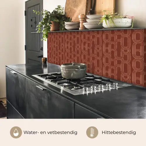 Abstract - Textuur - Bruin keuken achterwand 2 middel 871 -usp_NL