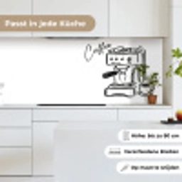 Espressomachine - Zwart - Wit keuken achterwand 2 middel -sfeer4_DE