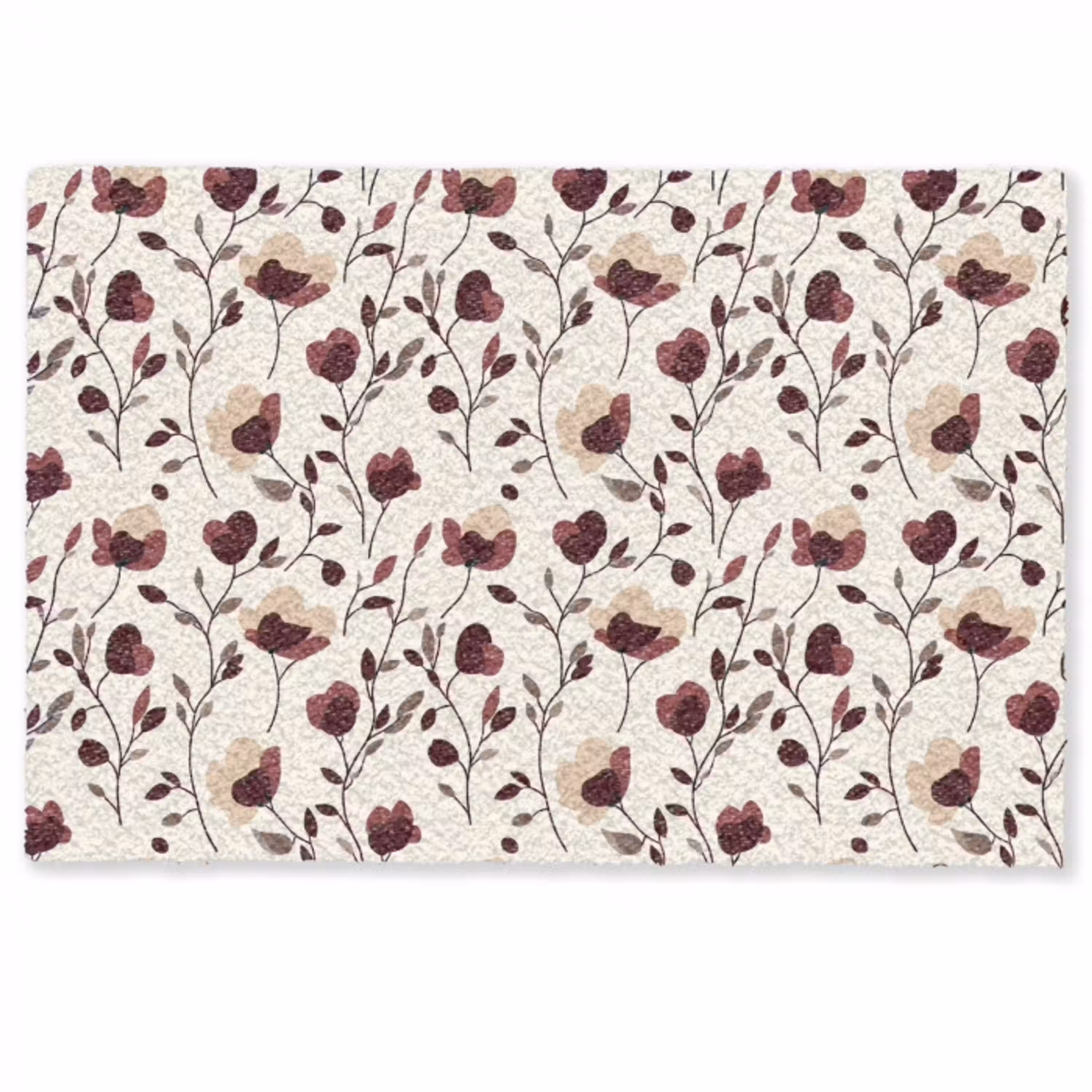 Bloemen - Botanisch - Bordeaux Deurmat klein 898 -zkaufland3d