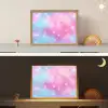 Sterren - Roze - Blauw Light Box met batterij (Wandlamp kind) middel -sfeer3_kind