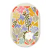 Abstract - Bloemen - Bladeren Wandcirkel Ovaal Glas middel -3d