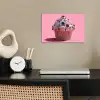 Cupcake - Kleurrijk - Edelstenen poster papier klein -sfeer1