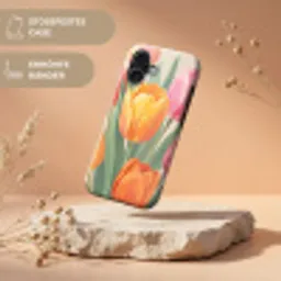 Tulpen - Abstract - Kleurrijk Toughcase MagSafe Apple iPhone 17 klein -USP_RandenV_DE