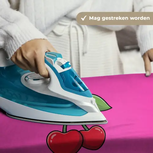 Kers - Roze - Fruit Wandkleed katoen klein -sfeer9