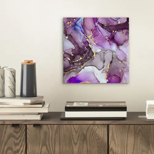 Marmer - Roze - Paars - Gold aluminium wit klein -sfeer1