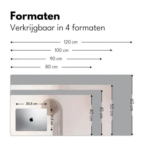 Minimalistisch - Cirkel - Lichtgrijs Muismat XXL klein -sfeer5