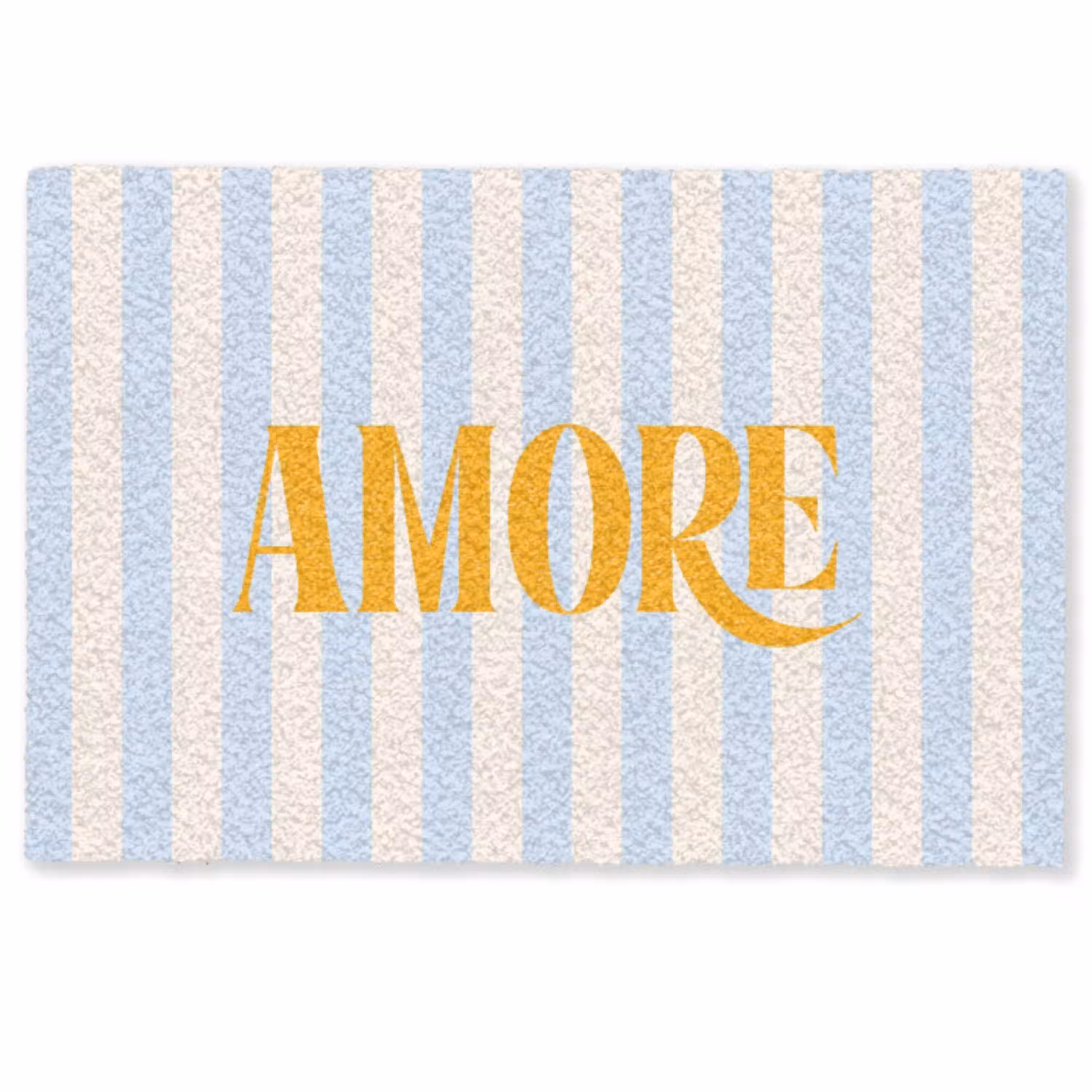 Oranje - Blauw - Strepen - Amore Deurmat klein -zkaufland3d