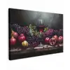Wijn - Fruit - Stilleven Tuinposter op houten frame 2 cm dik klein -3d