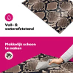 Slangenprint - Python - Bruin Inductie beschermer vinyl 3mm klein -wsfeer6_website