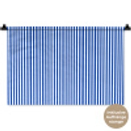 Klassiek - Strepen - Blauw Wandkleed katoen klein 269 -t3d_DE