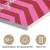 Roze - Strepen - Koffie - Maandag PET vilt klein -closeup_NL