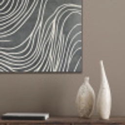 Lijnen - Patroon - Abstract - Wit PET vilt klein -sfeer6_closeup