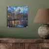 Grachten Amsterdam - Huizen - Stad - Kleurrijk plexiglas 5mm klein -sfeer3