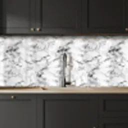 Marmer - Zwart - Dramatisch - Wit keuken achterwand 2 middel 871 -sfeer1