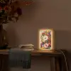 Vrolijk boeket - Dynamisch - Subtiele kleurspatten Light Box met kabel (Tafellamp) klein -sfeer4