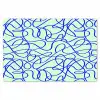 Mint - Blauw - Lijnen - Abstract Placemat vinyl groot 368 -zzsfeer1_Kitchenyeah-website