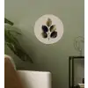 Beukenbladeren - Bruin - Groen - neutraal Wandcirkel behangsticker klein -sfeer2