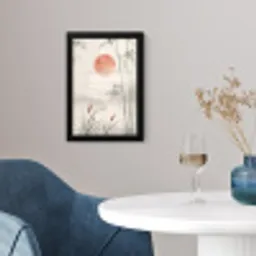 Minimalistisch - Bamboe - Groen fotolijst zwart zonder passe partout klein -sfeer4
