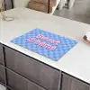 Sweet dreams - Vierkanten - Roze - Blauw Inductie beschermer vinyl 3mm klein -sfeer8