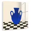 Vaas - Blauw - Geblokt - Modern plexiglas 5mm klein -zzzproduct_nieuw