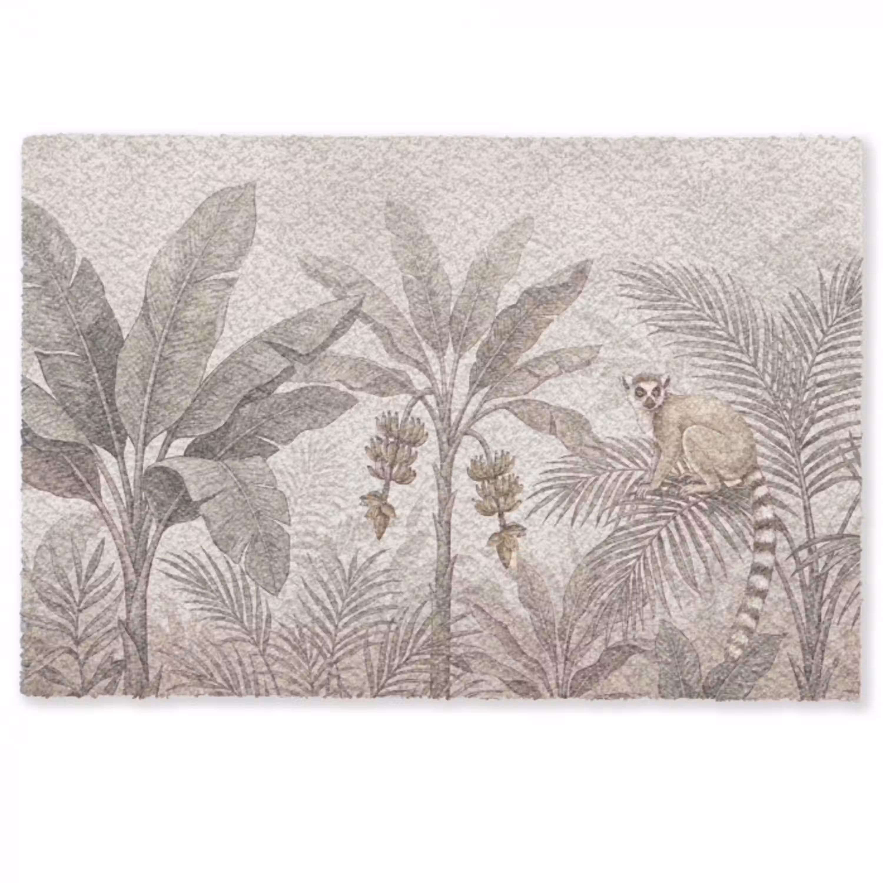 Natuur - Jungle - Ringstaartmaki - Bruin Deurmat klein -zkaufland3d