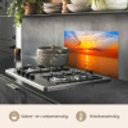 Zonsondergang - Zee - Lucht - Oranje - Horizon - Water keuken achterwand spatscherm klein -usp_NL