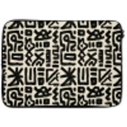 Geometrisch - Figuren - Zwart laptophoes neopreen klein 279 -zkaufland3dotto