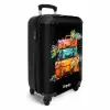 Stapel Koffers als Street Art NBS - Handbagage koffer - Unisex middel -productfoto_3d