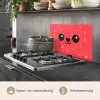 Kat - Aardbei - Cartoon keuken achterwand spatscherm klein -usp_NL