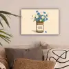 Coffee - Blik - Minimalistisch - Bloemen canvas 2cm klein -sfeer1