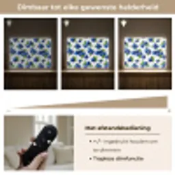 Bessen - Patroon - Blauw Light Box met batterij (Wandlamp) middel 907 -USP_dimbaarNL