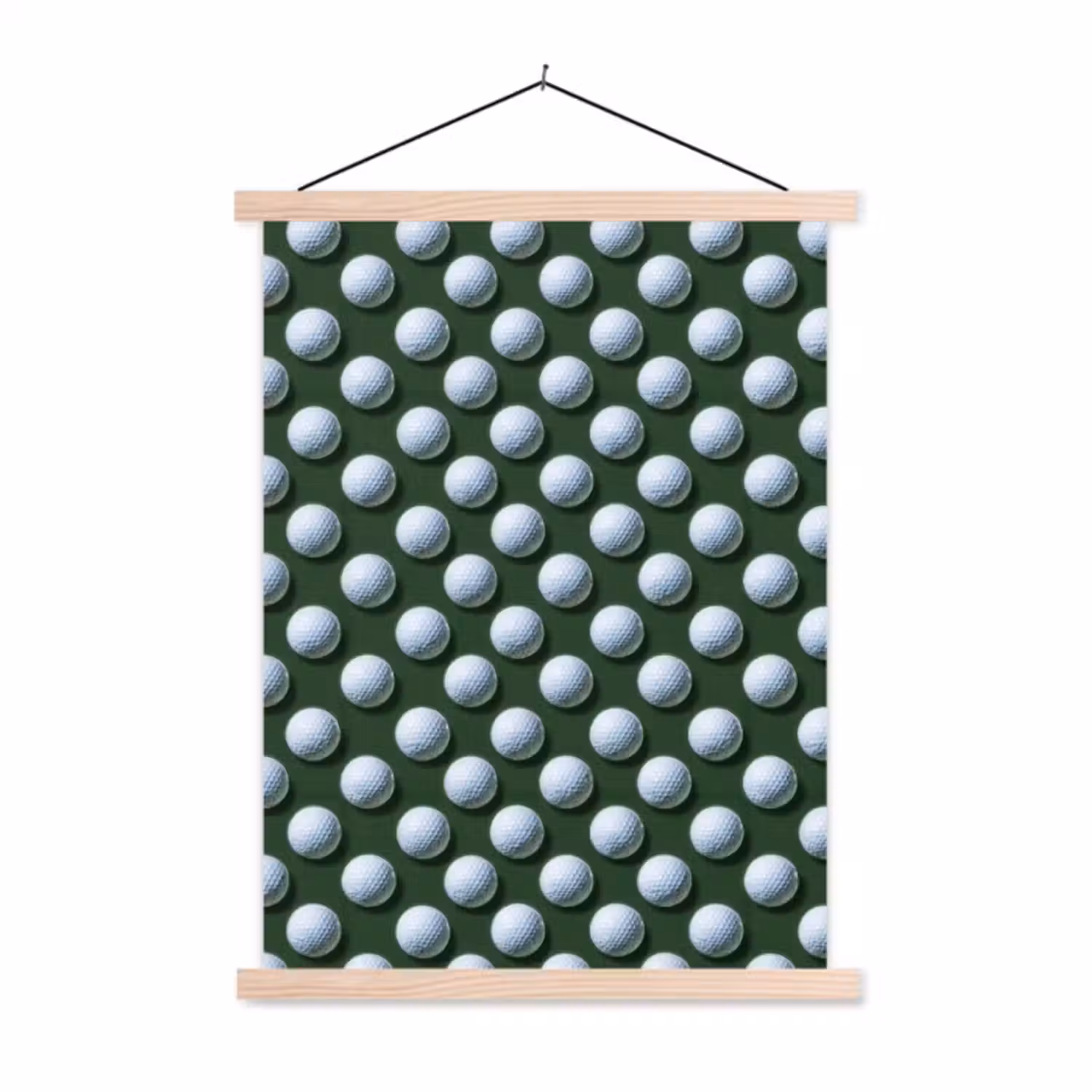 Hanging Poster - Balls - Golf - Green