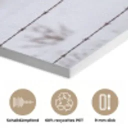 Sneeuwuil - Hek - Sneeuw - Wit PET vilt klein -closeup_DE