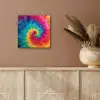 Regenboog - Tie dye - Kleurrijk - Blauw aluminium wit klein -sfeer4