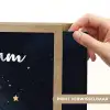 Wolkje - Gezichtje - Sterren - Donkerblauw Light Box met batterij (Wandlamp kind) middel -USP_websiteprintNL